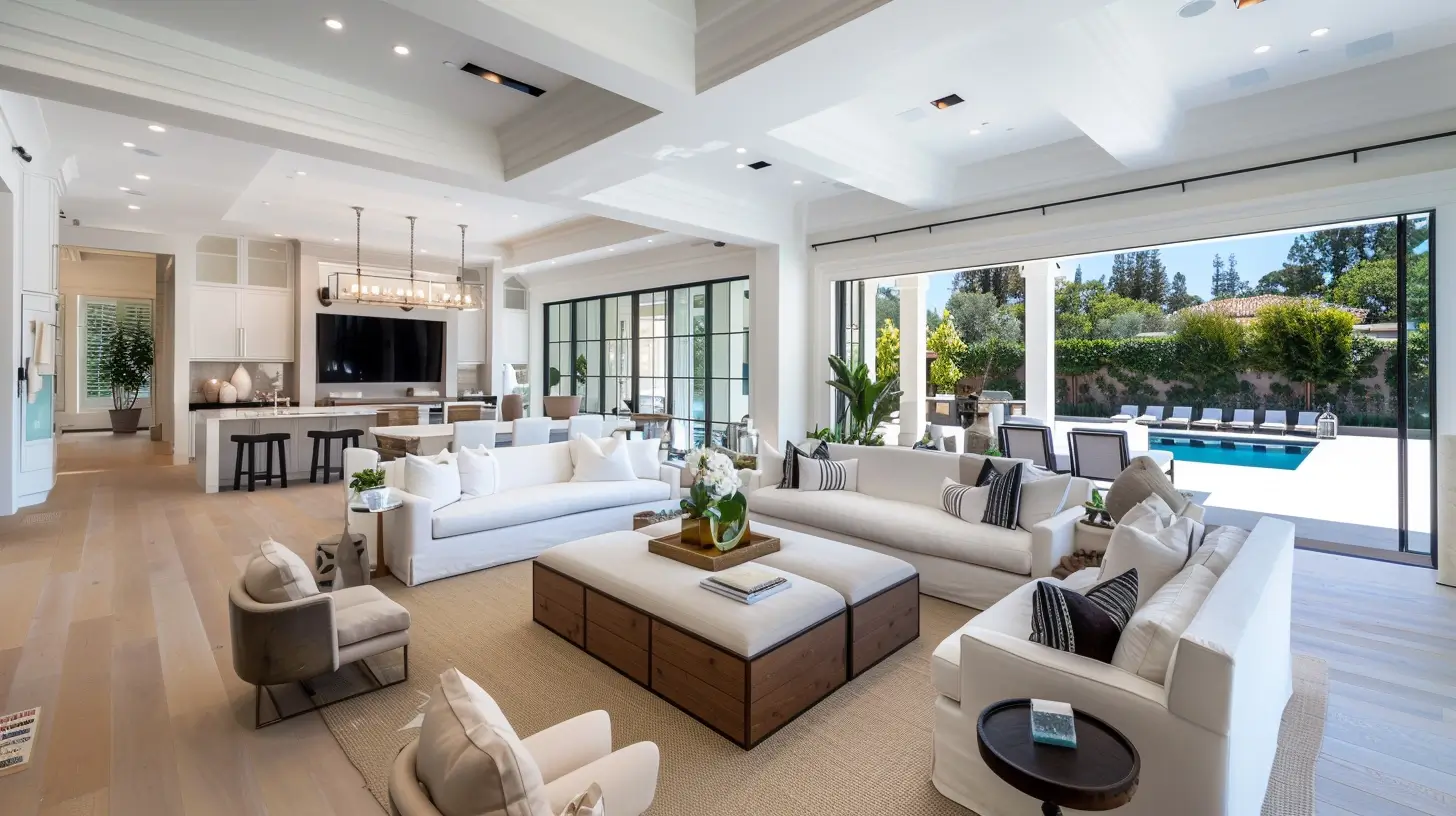 Flawless luxury interior of a guard-gated celebrity mansion in Hidden Hills.