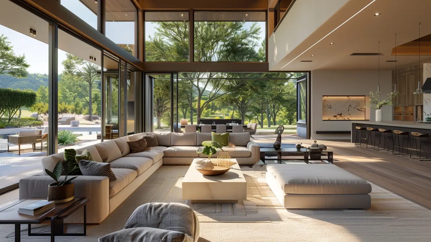 Immaculate, high-end modern ranch-style estate interior in Lynn Ranch.