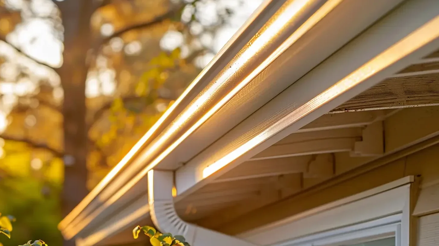 Residential gutter cleaning, debris removal and downspout flushing by Maid VIP