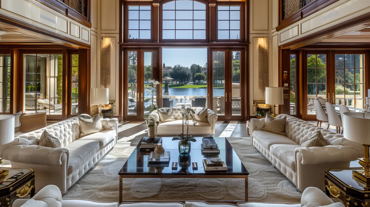 Ultra-luxury private country club mansion interior flawlessly cleaned in Lake Sherwood, CA.