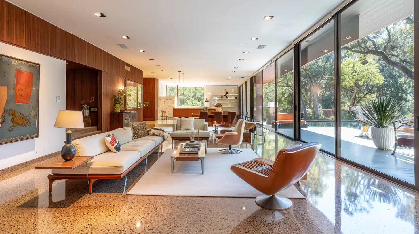 Beautifully restored, spotlessly clean mid-century classic estate interior in Conejo Oaks.