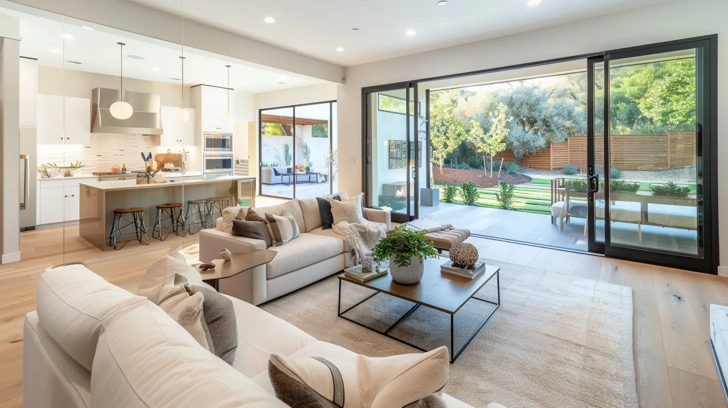 Bright, freshly cleaned contemporary family home interior in Wildwood, Thousand Oaks.