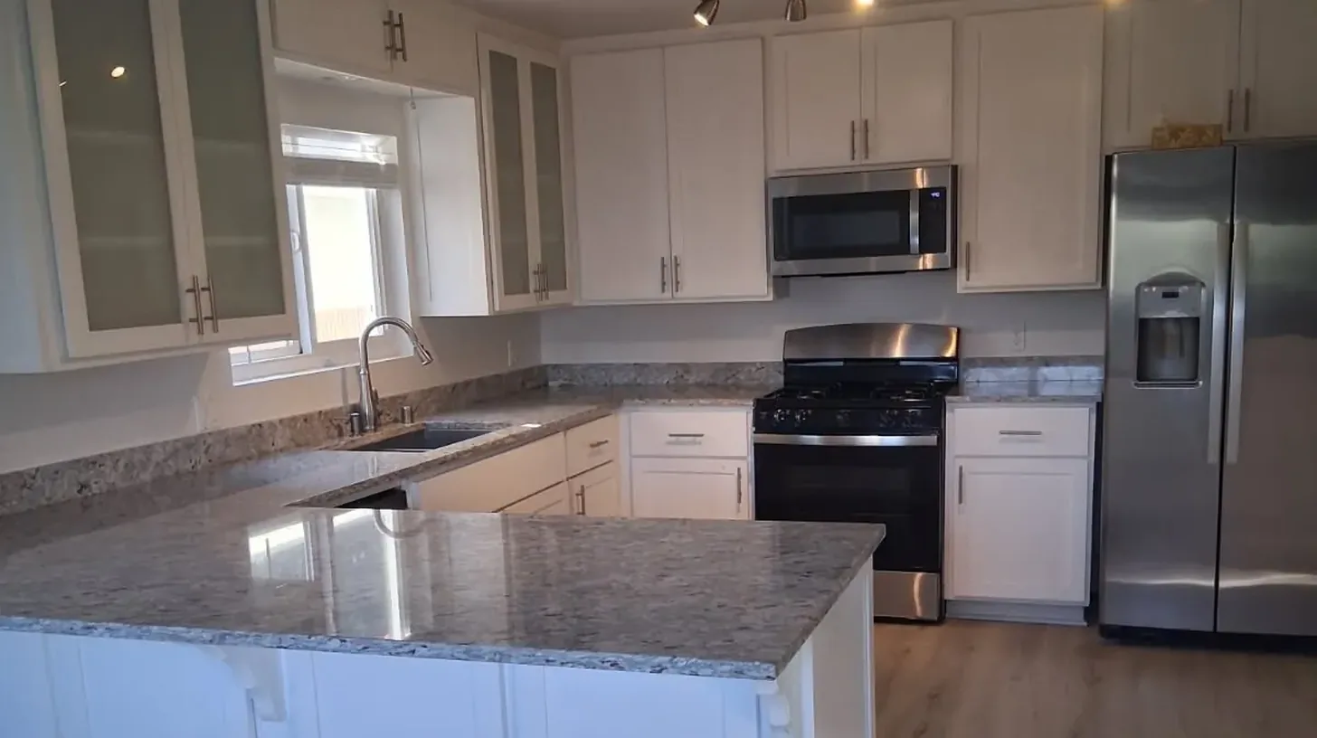 Kitchen after a move-in cleaning in Thousand Oaks by a Maid VIP-referred professional, 2026